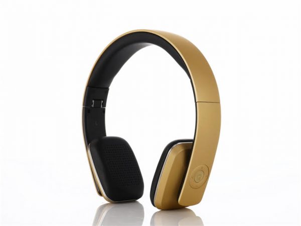 Gold headphones